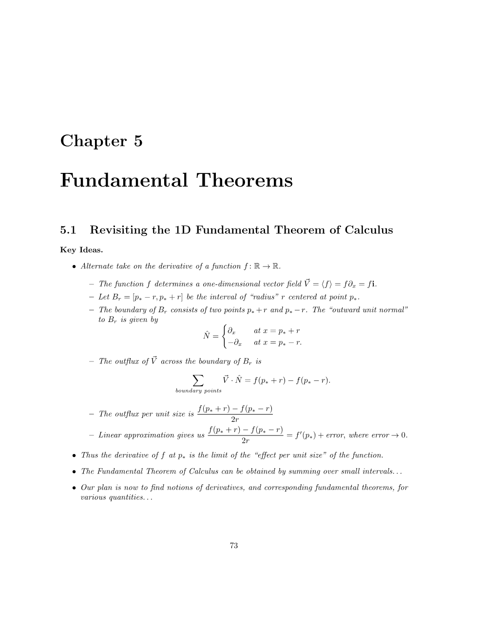 Fundamental Theorems