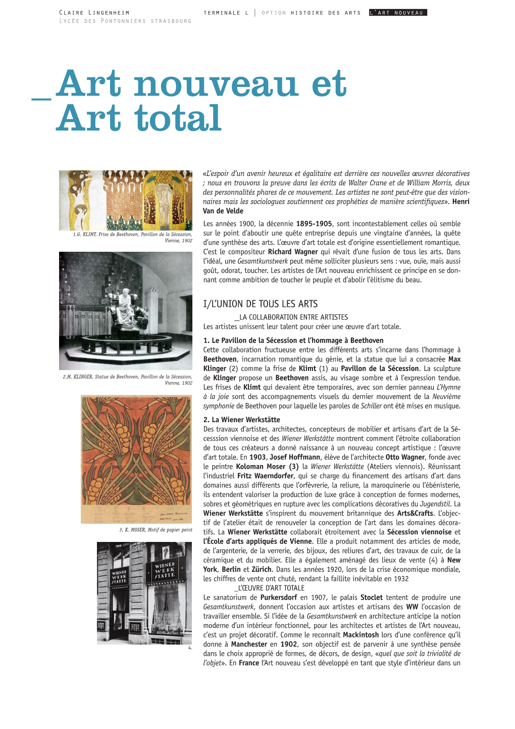 Art Nouveau Et Art Total