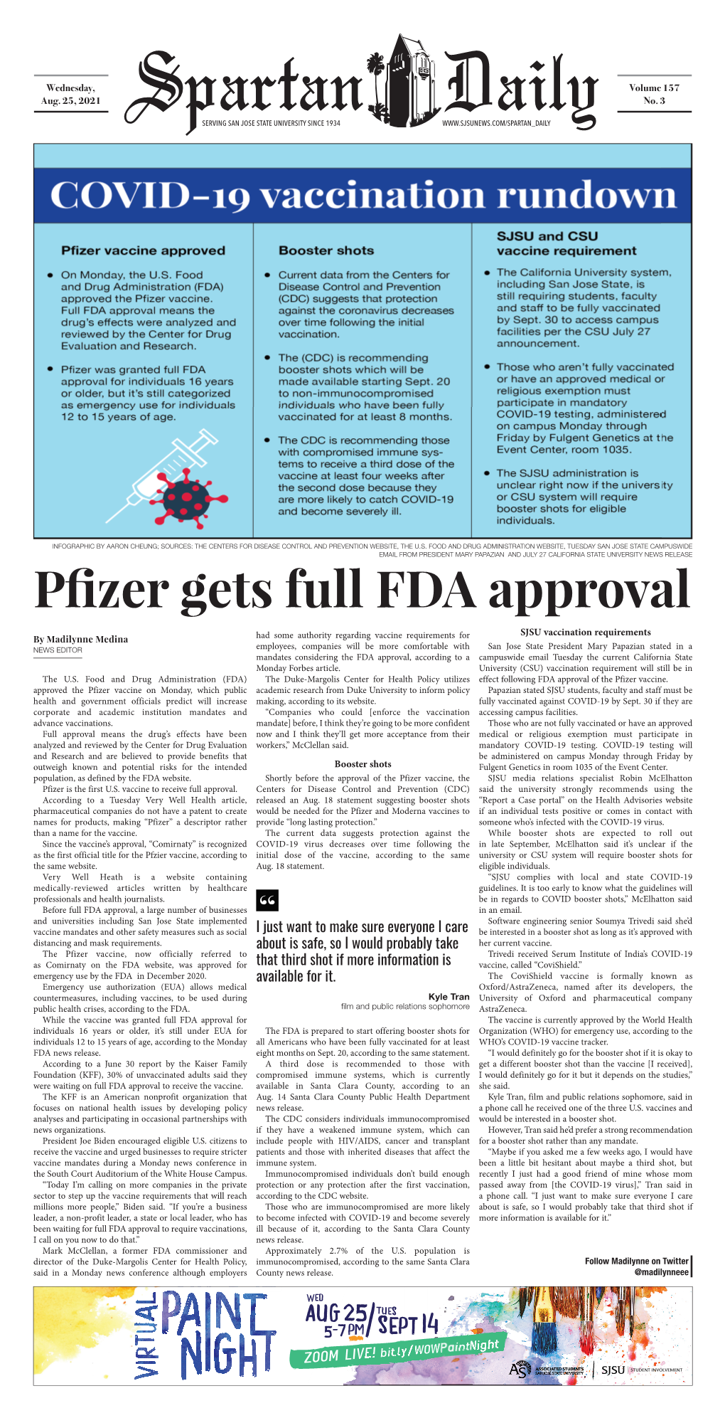 Pfizer Gets Full FDA Approval