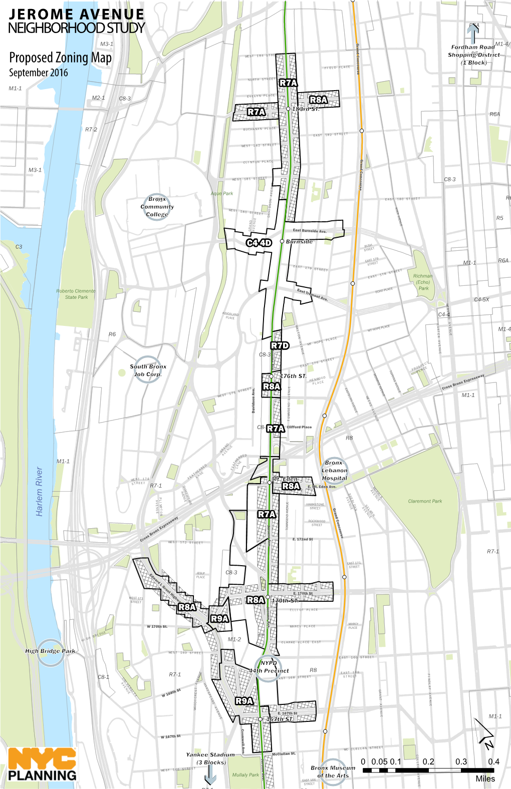 Proposed Zoning Map PAT FIELD (1 Block) F I E L D P L a C E PLACE N TRIAN a E a S T 1 8 4 S T RE E T I R September 2016 1