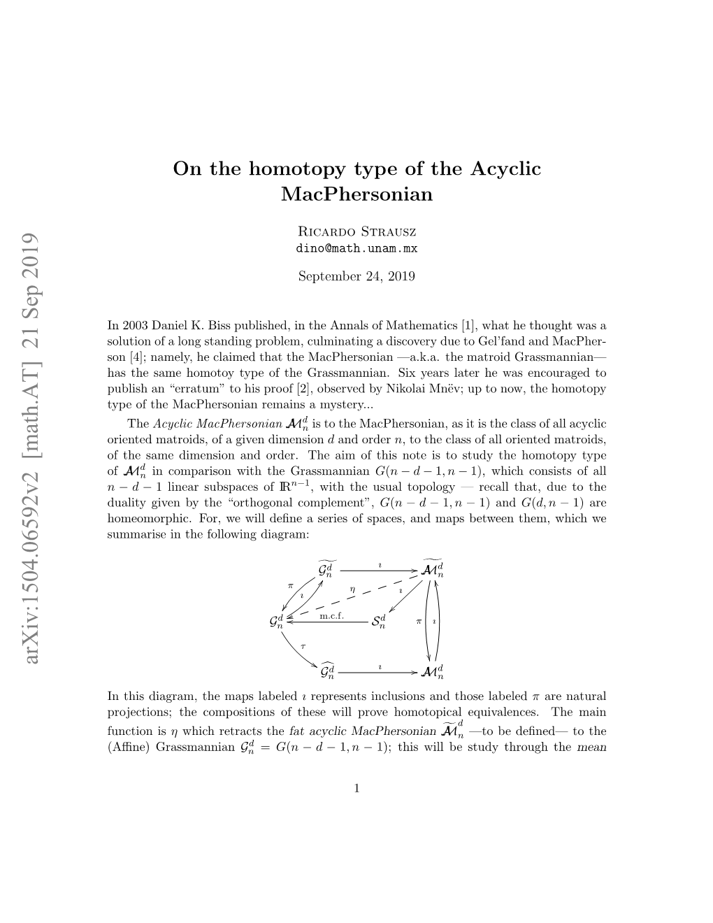 On the Acyclic Macphersonian