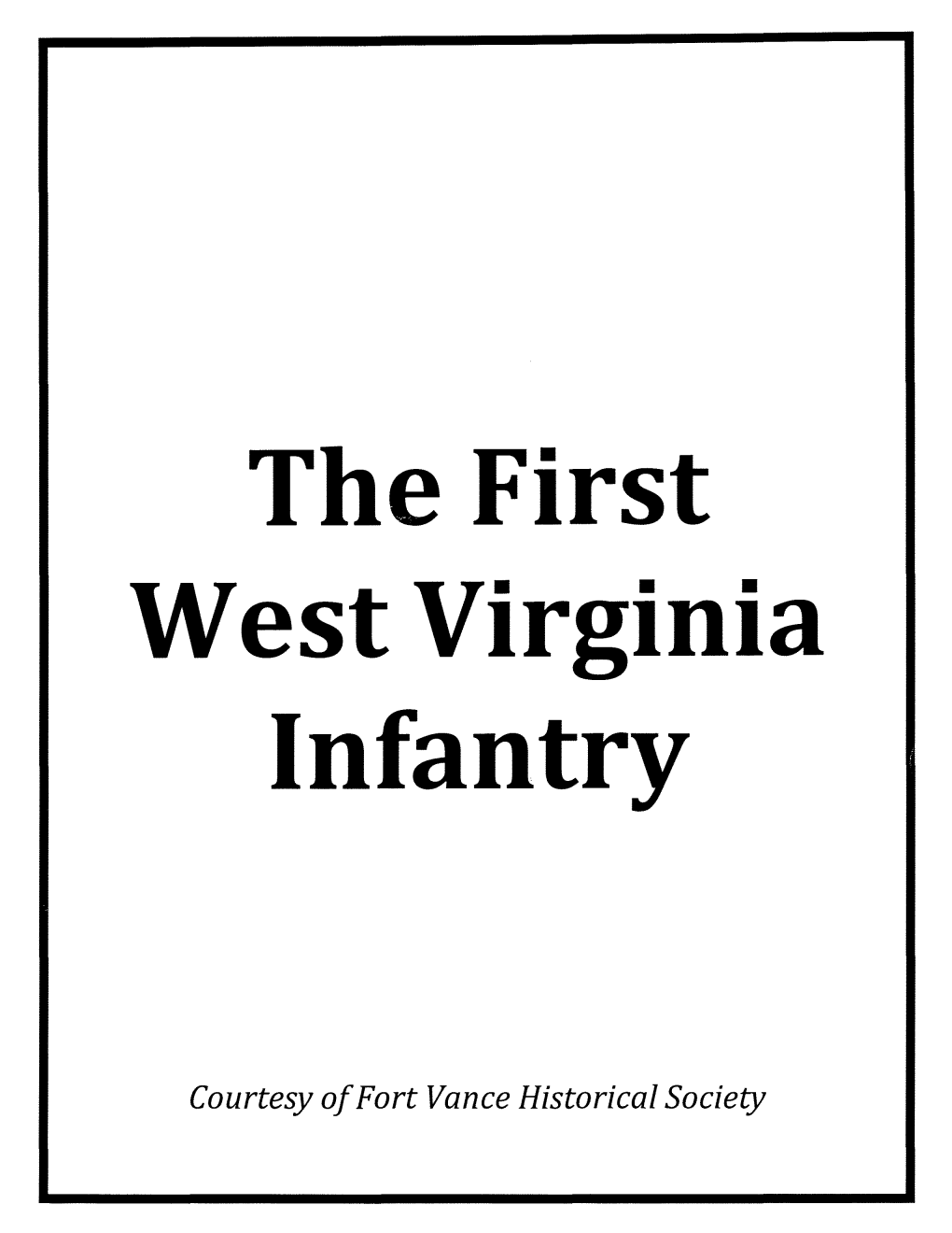 First West Virginia Infantry