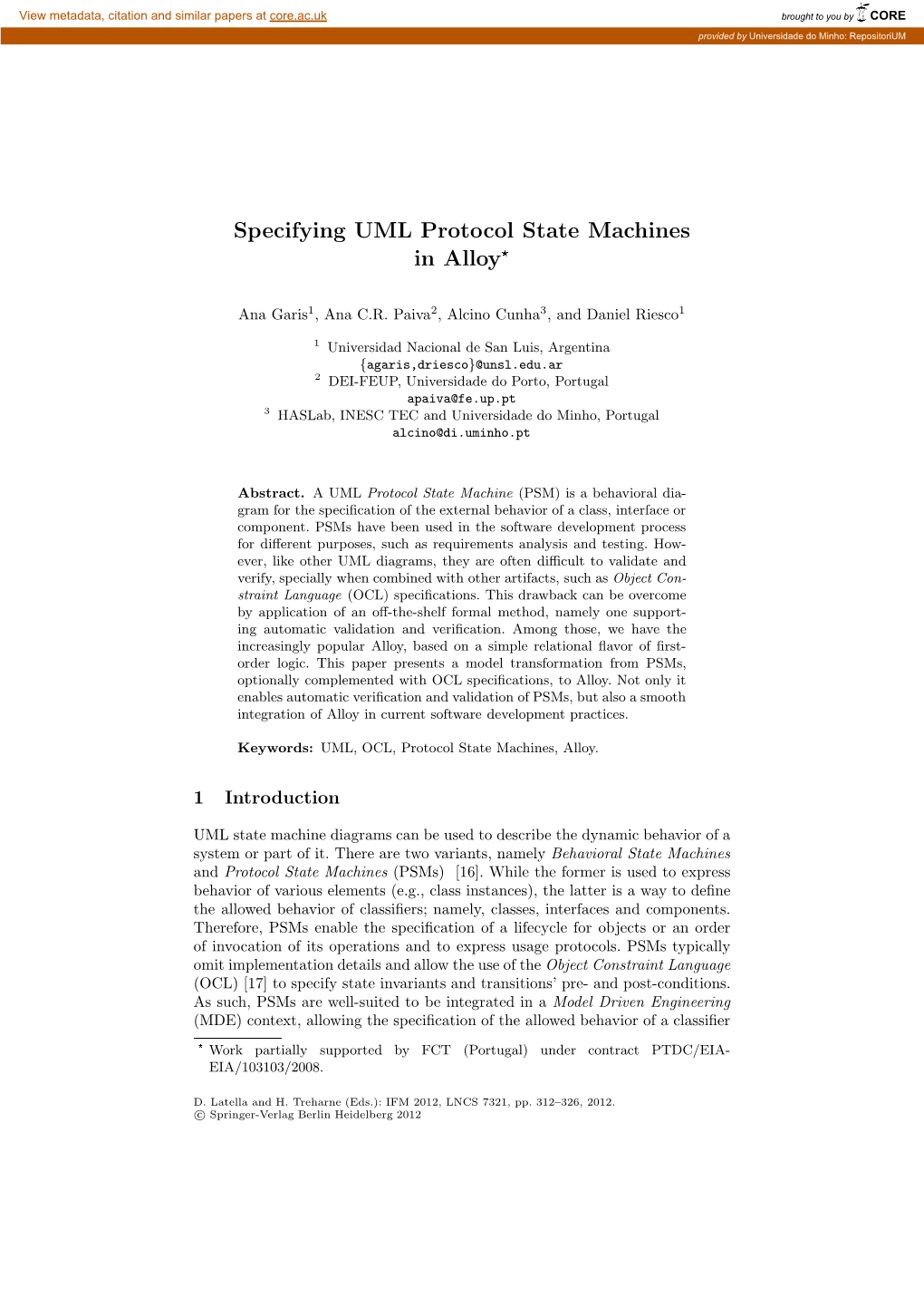 Specifying UML Protocol State Machines in Alloy 313 in a Highly Abstract Way