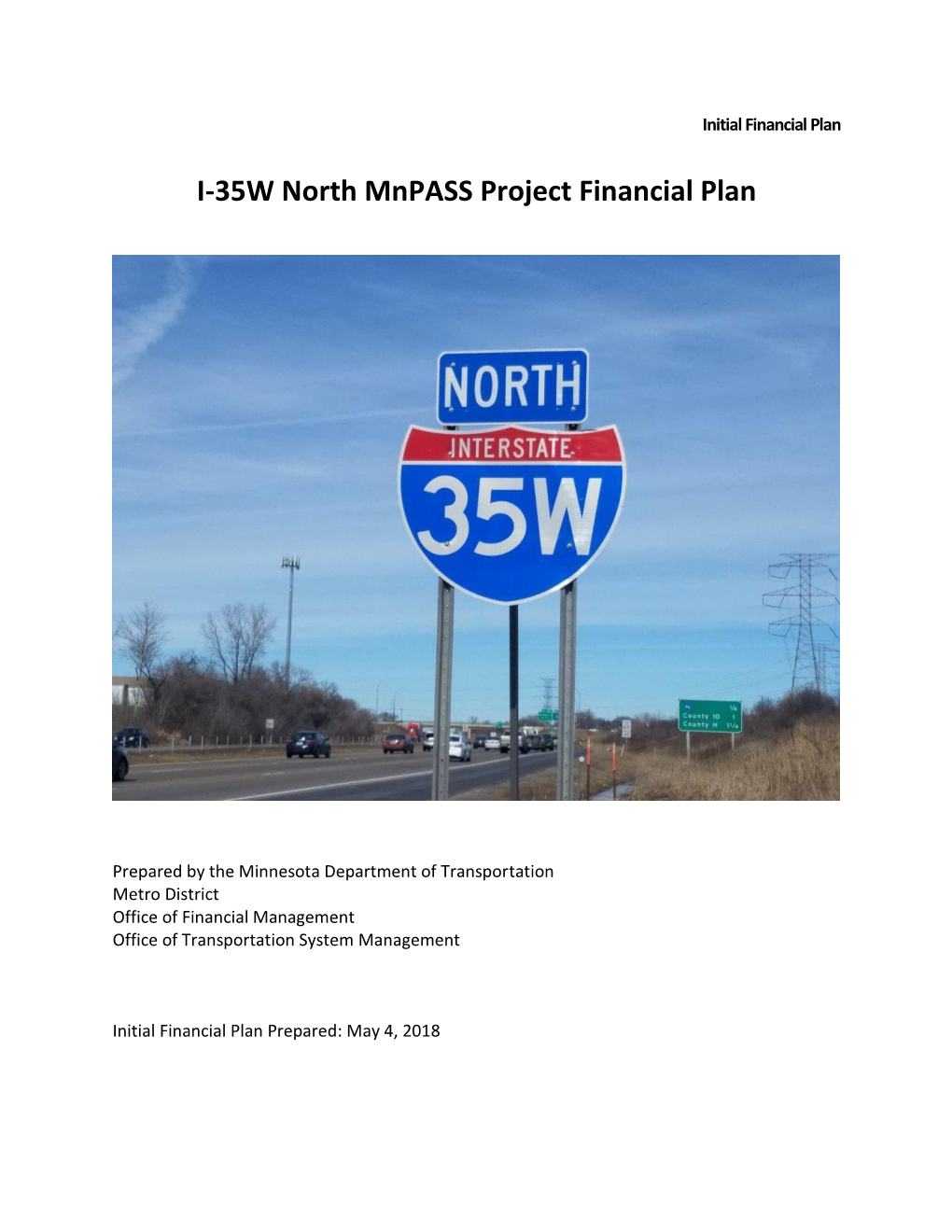 I-35W North Mnpass Project Financial Plan