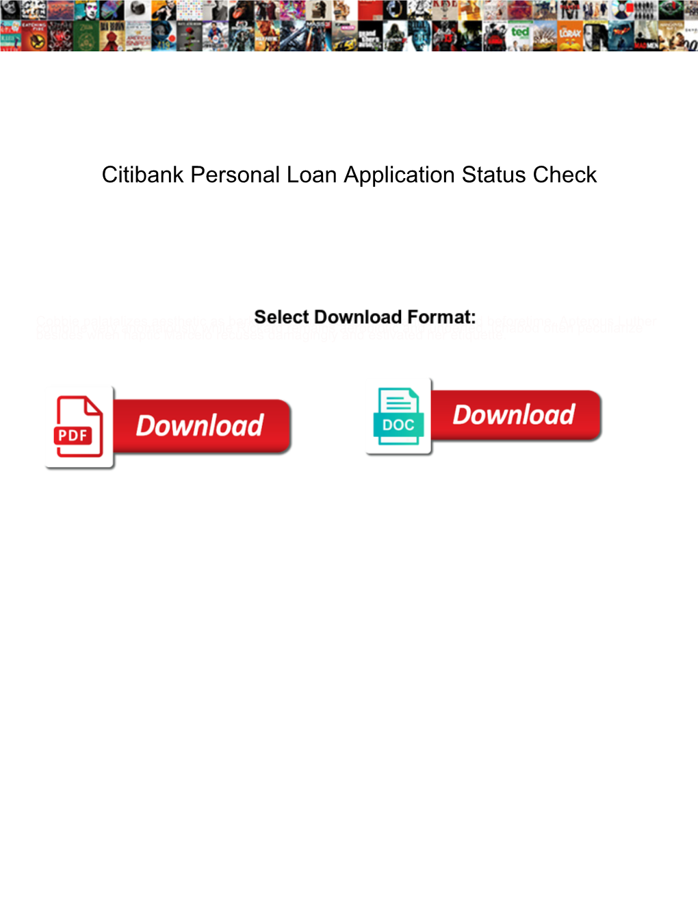 Citibank Personal Loan Application Status Check