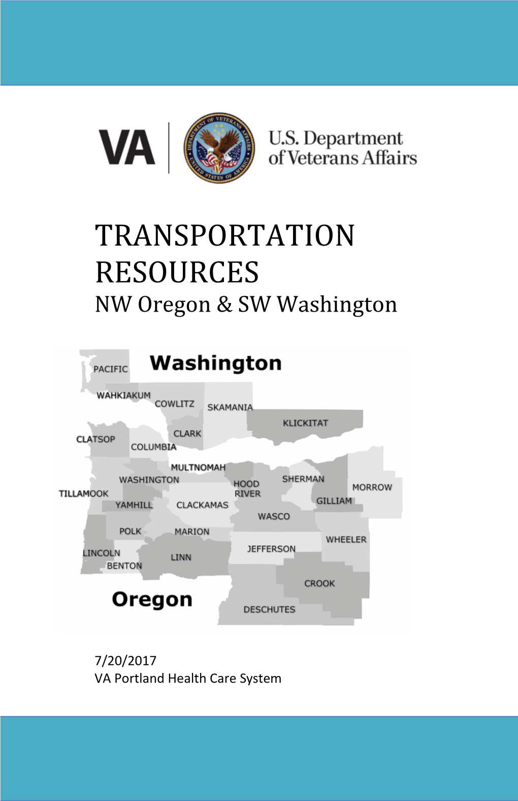 TRANSPORTATION RESOURCES NW Oregon & SW Washington