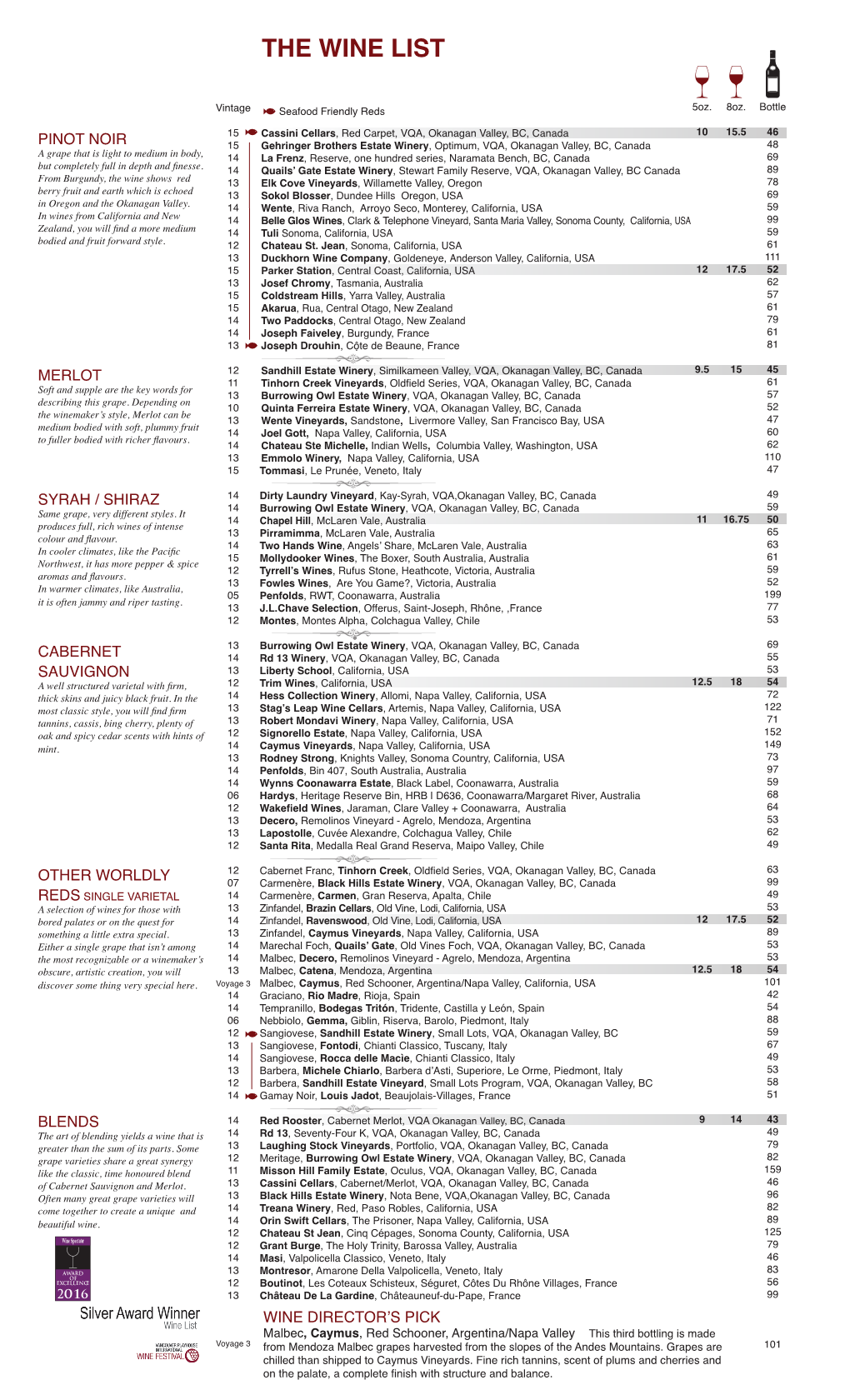 The Wine List