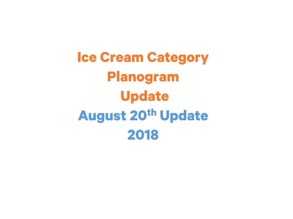 Ice Cream Category Planograms