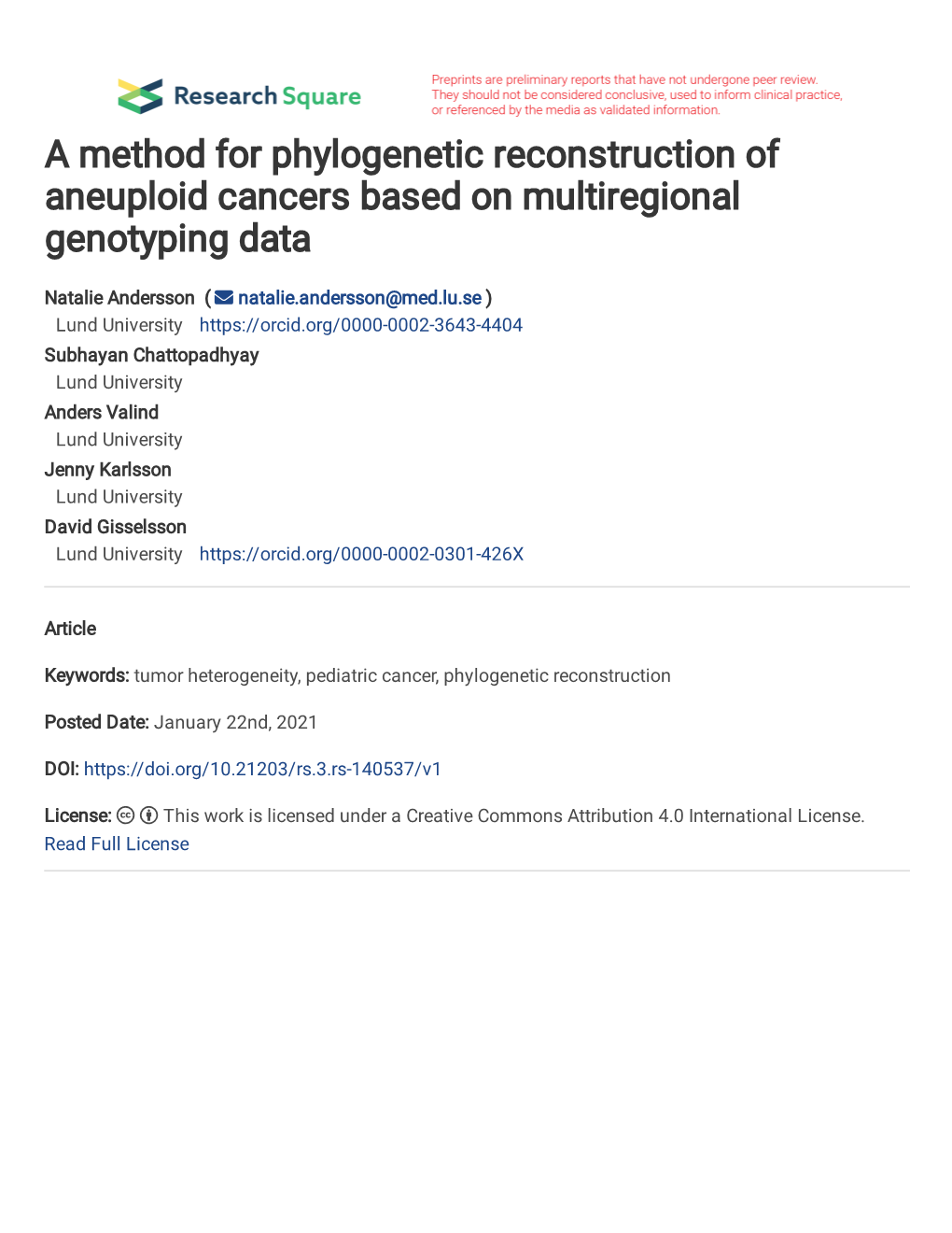 A Method for Phylogenetic Reconstruction of Aneuploid Cancers Based on Multiregional Genotyping Data