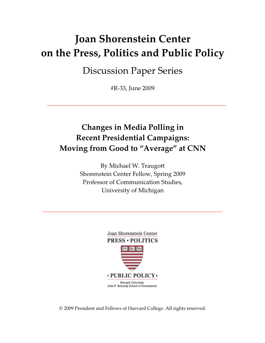 Changes in Polling in Recent Presidential Campaigns