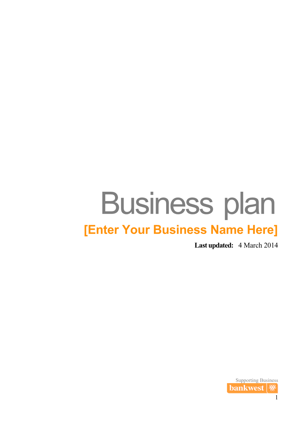 Business Plan Toolkit