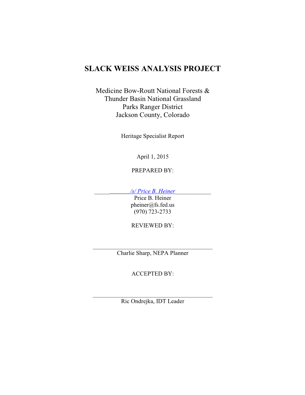 Slack Weiss Analysis Project