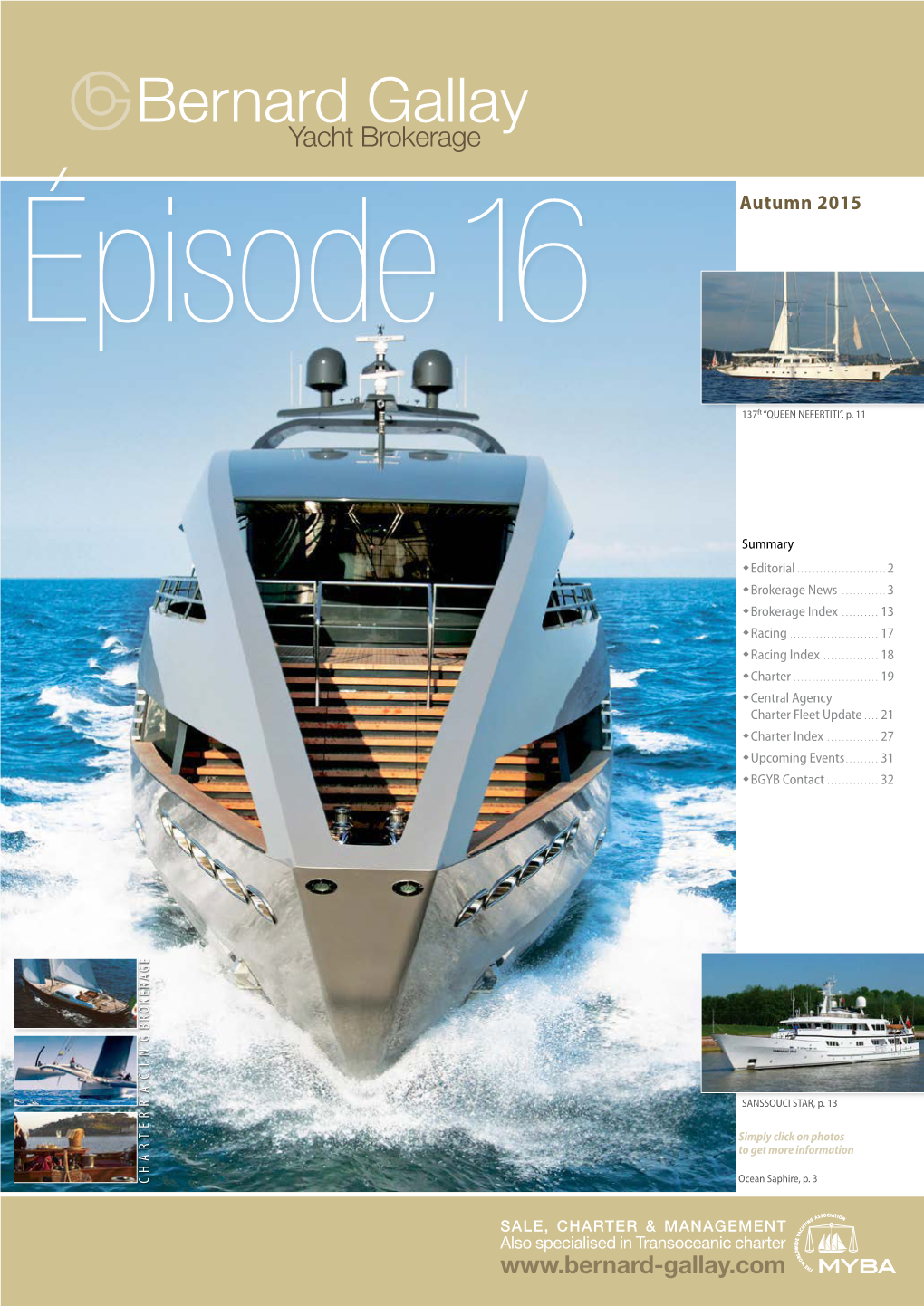 Yacht Brokerage Épisode 16 Autumn 2015