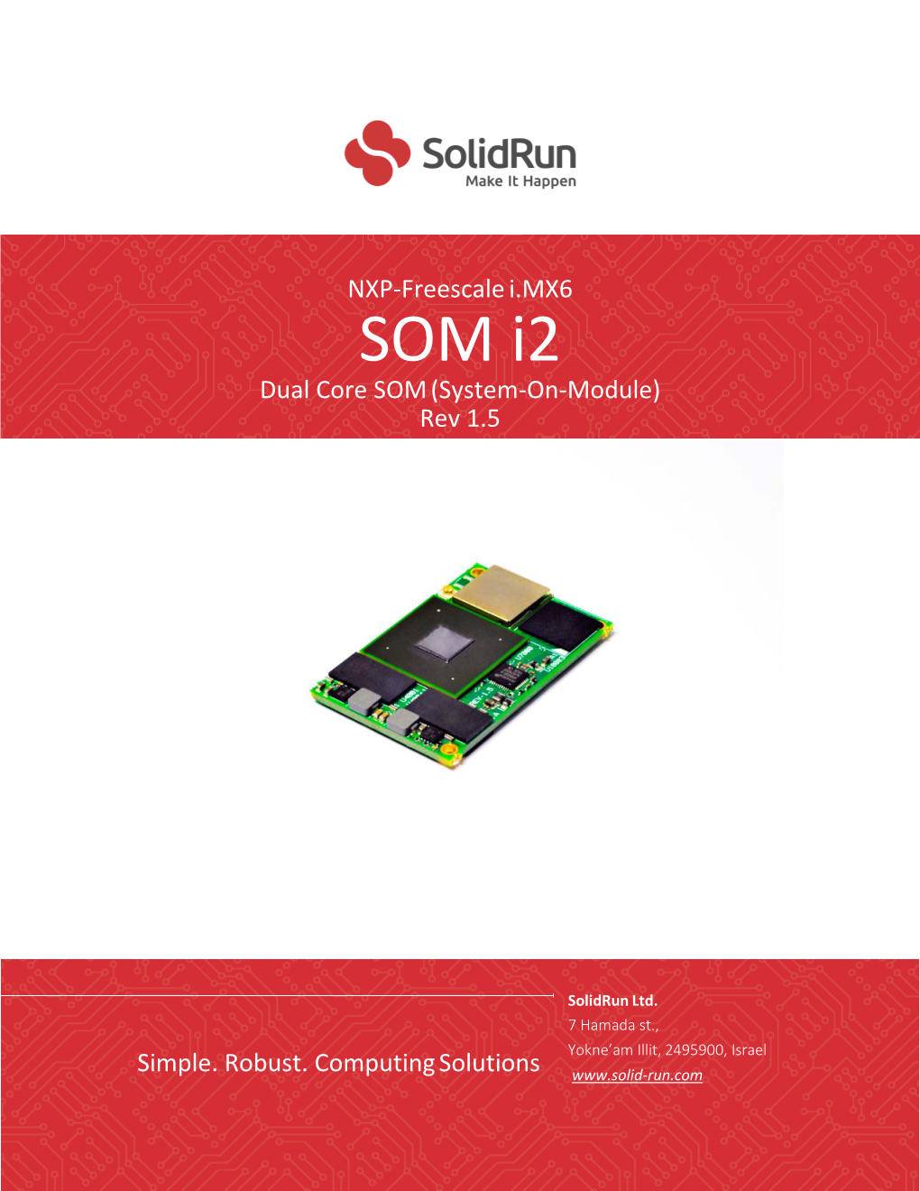 SOM I2 Dual Core SOM (System-On-Module) Rev 1.5