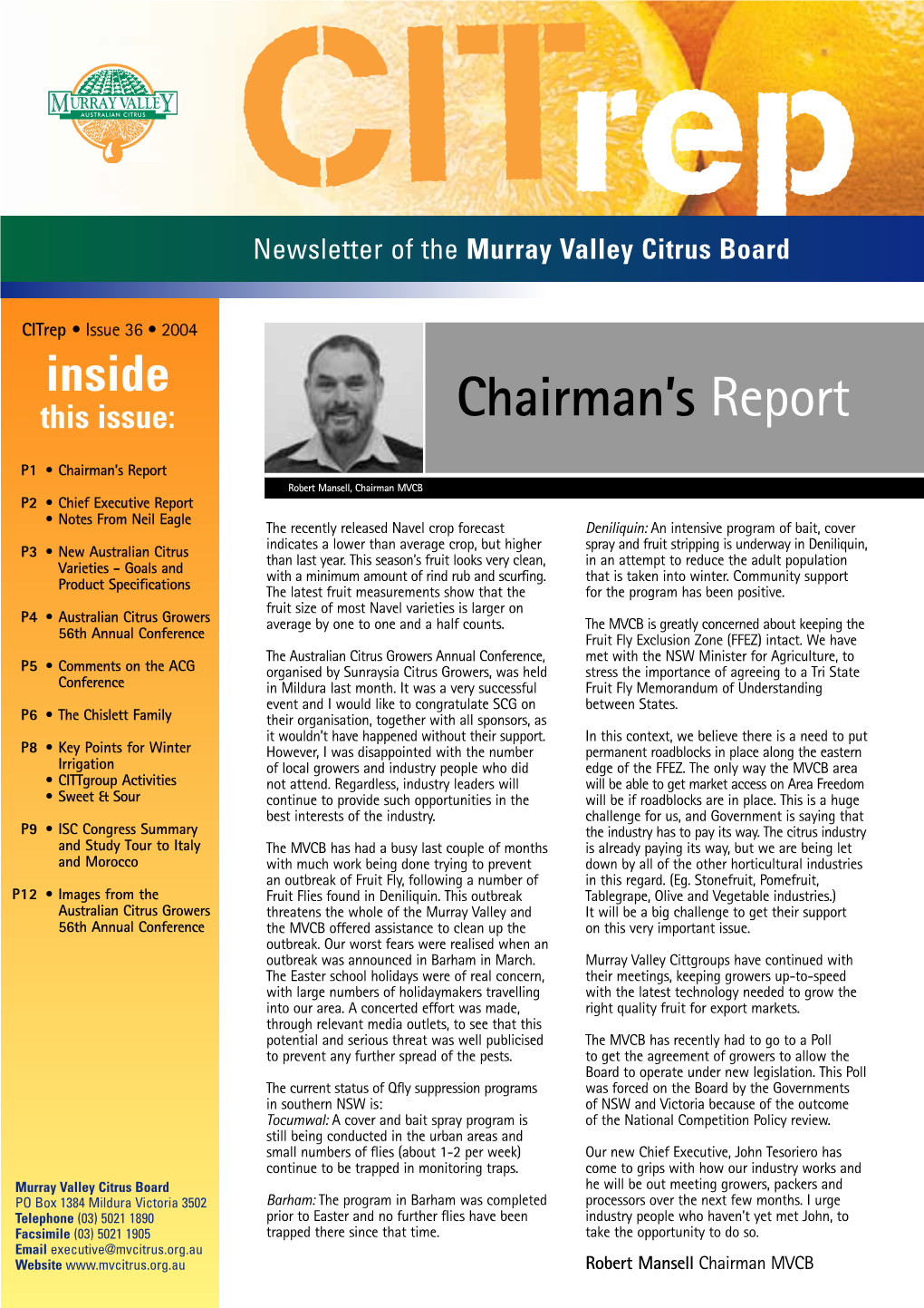 Chairman's Report