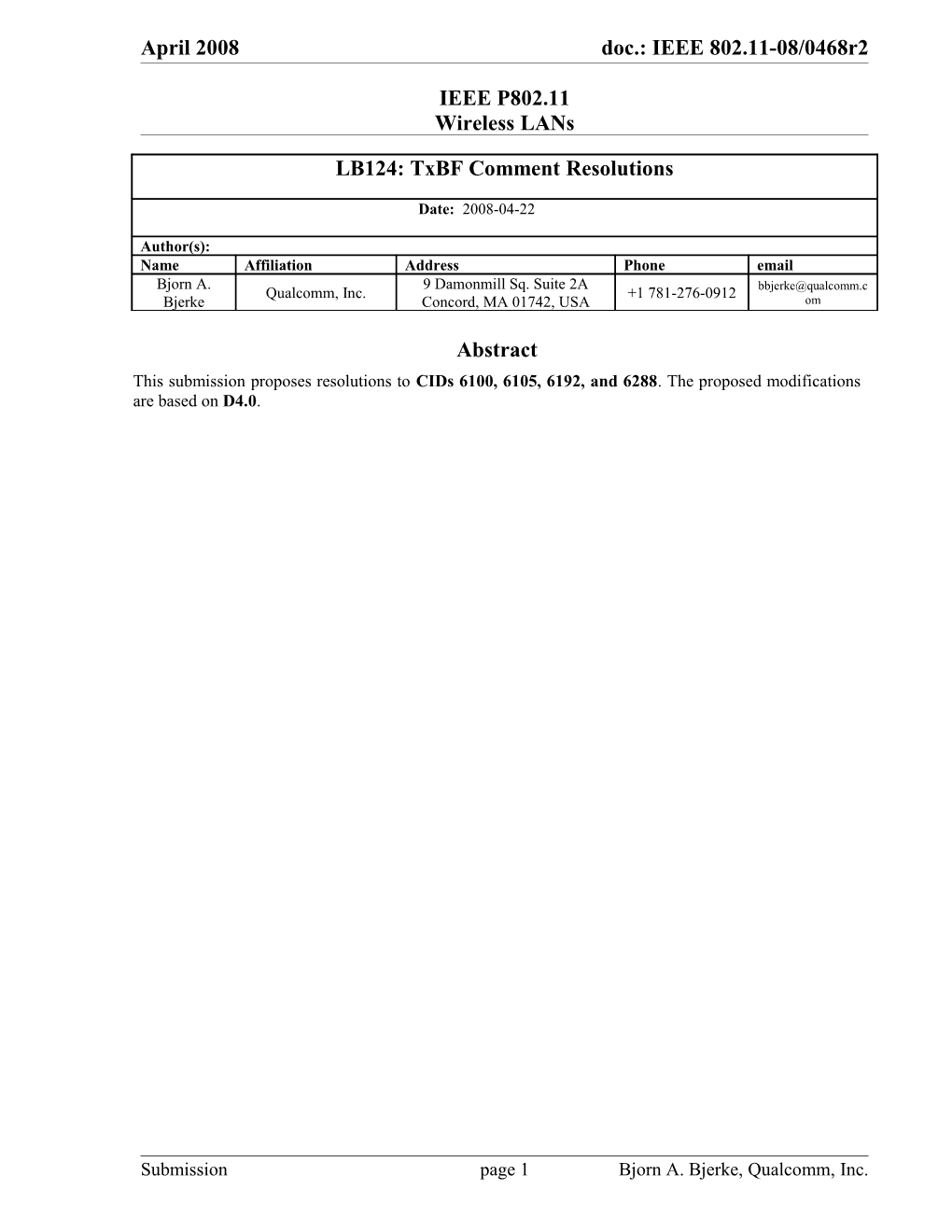 IEEE P802.11 Wireless Lans s34