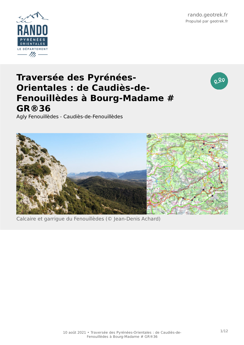 Traversée Des Pyrénées- Orientales : De Caudiès-De- Fenouillèdes À Bourg-Madame # GR®36 Agly Fenouillèdes - Caudiès-De-Fenouillèdes