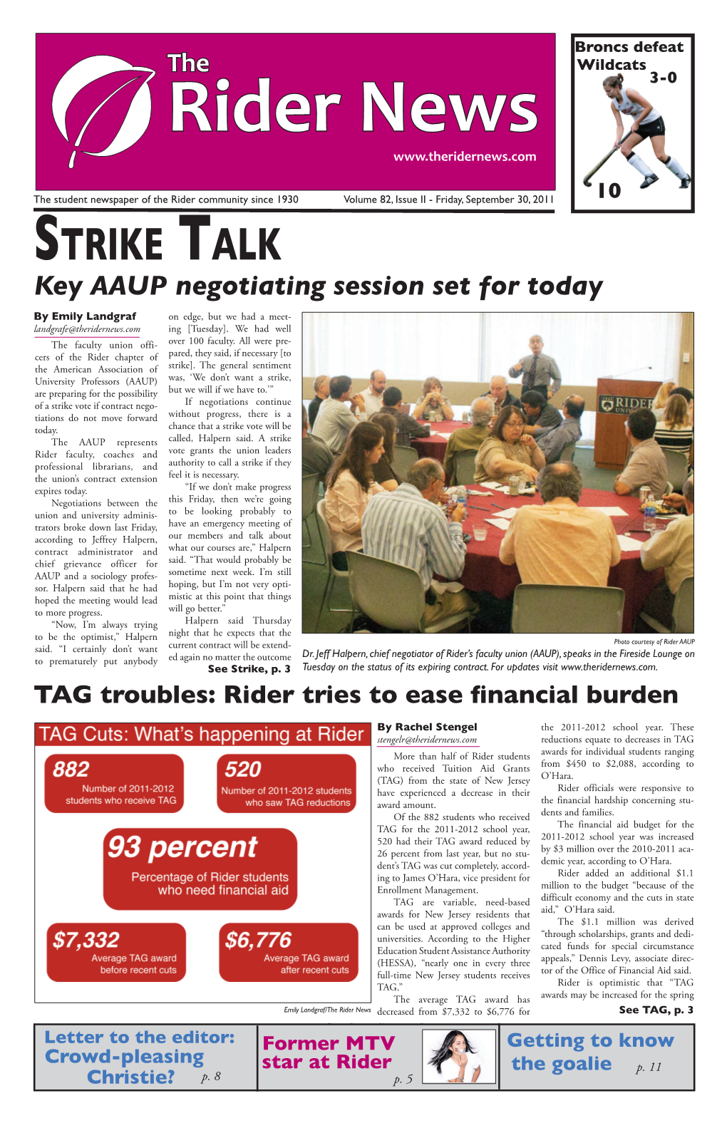 Strike Talk Key AAUP Negotiating Session Set for Today