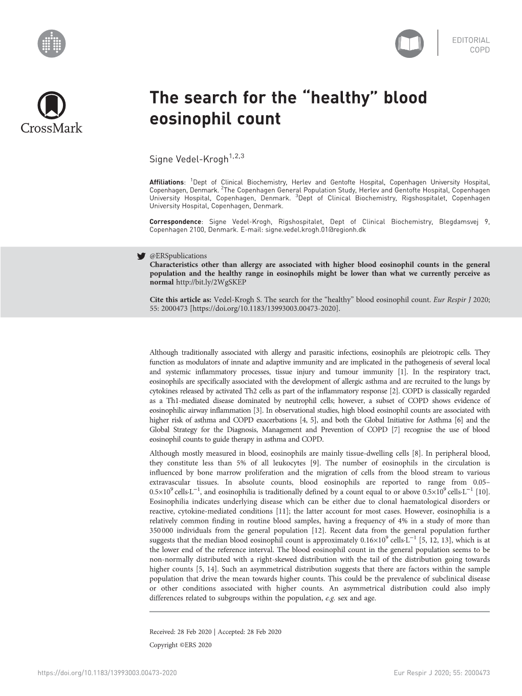 Blood Eosinophil Count