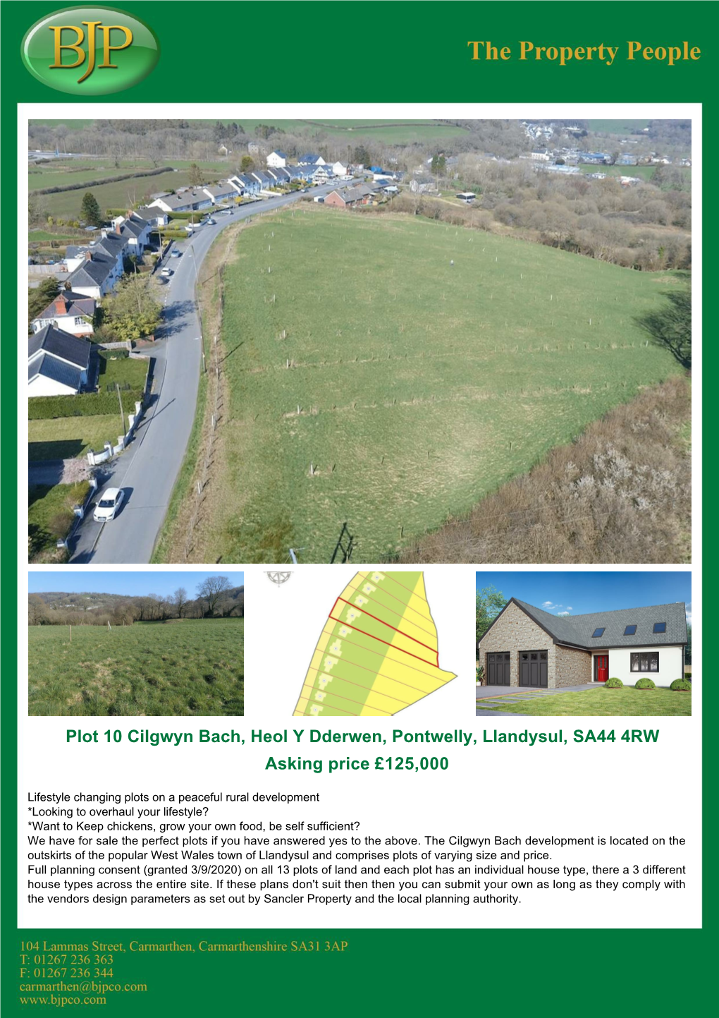 Cilgwyn Bach, Heol Y Dderwen, Llandysul, SA44 4RW LOCATION As Per the Attached Plans