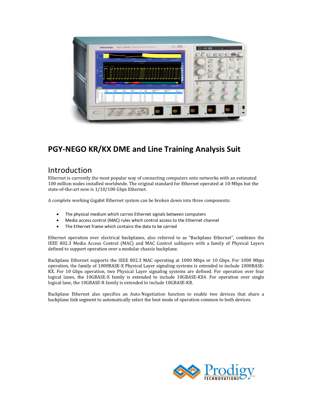 PGY-NEGO KR/KX DME and Line Training Analysis Suit Introduction