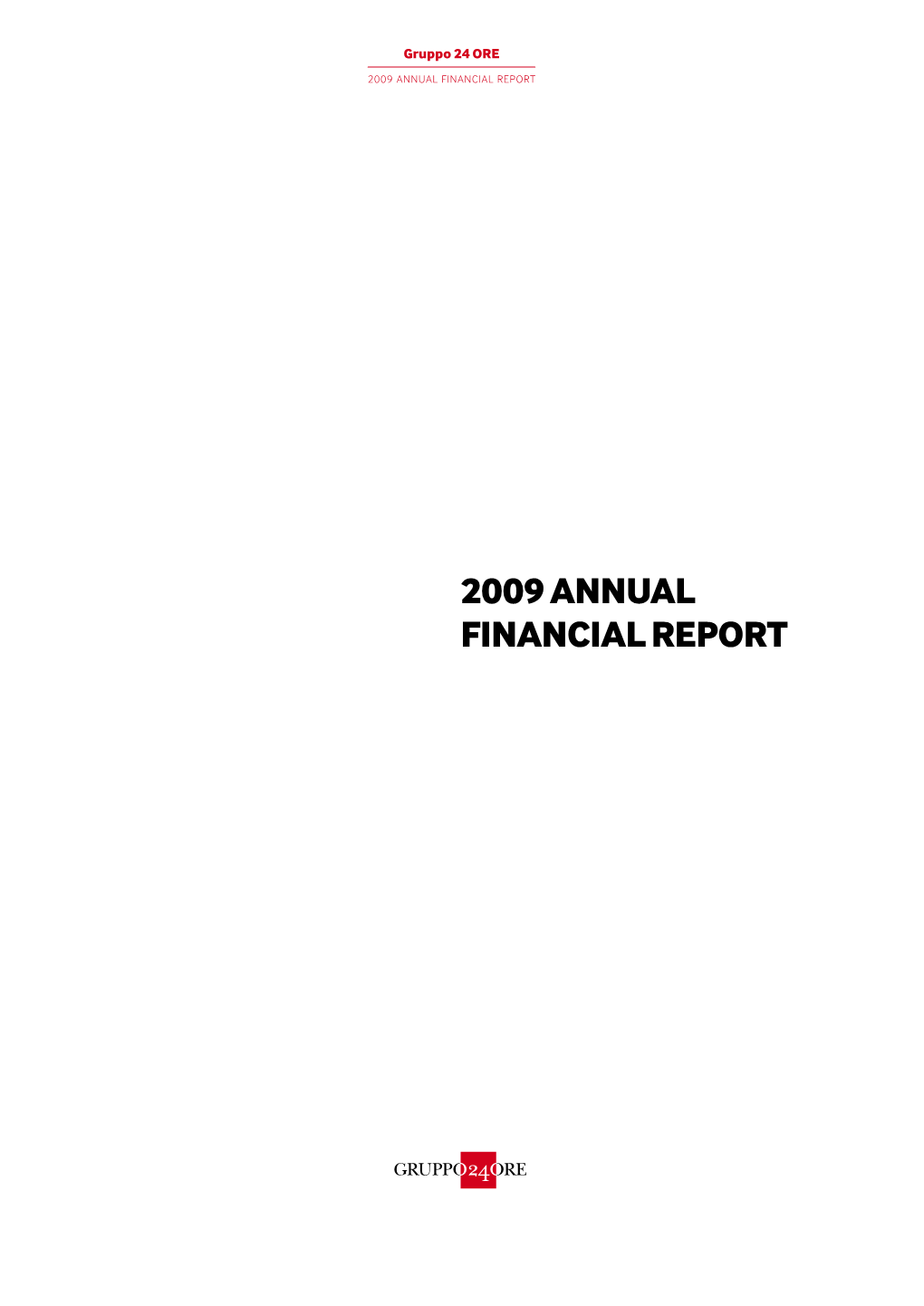 2009 Annual Financial Report