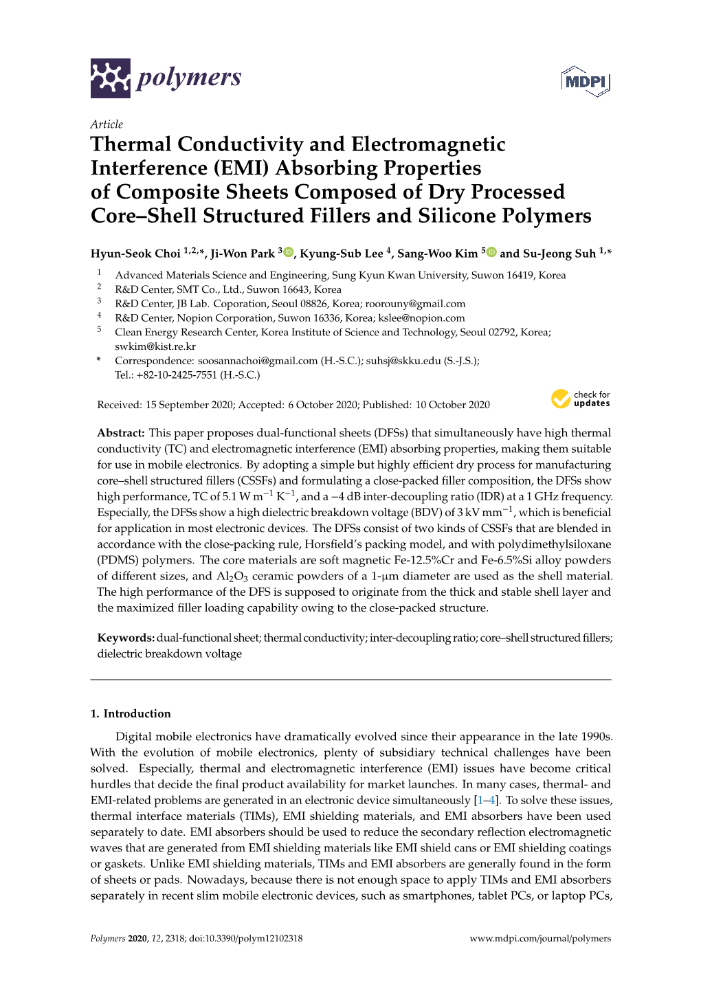 Thermal Conductivity and Electromagnetic Interference (EMI)