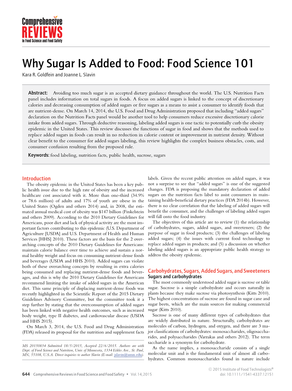 Why Sugar Is Added to Food: Food Science 101 Kara R