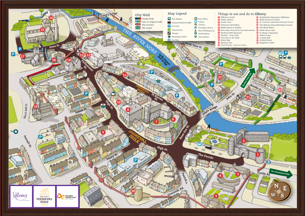 Medieval Mile City Map 2017