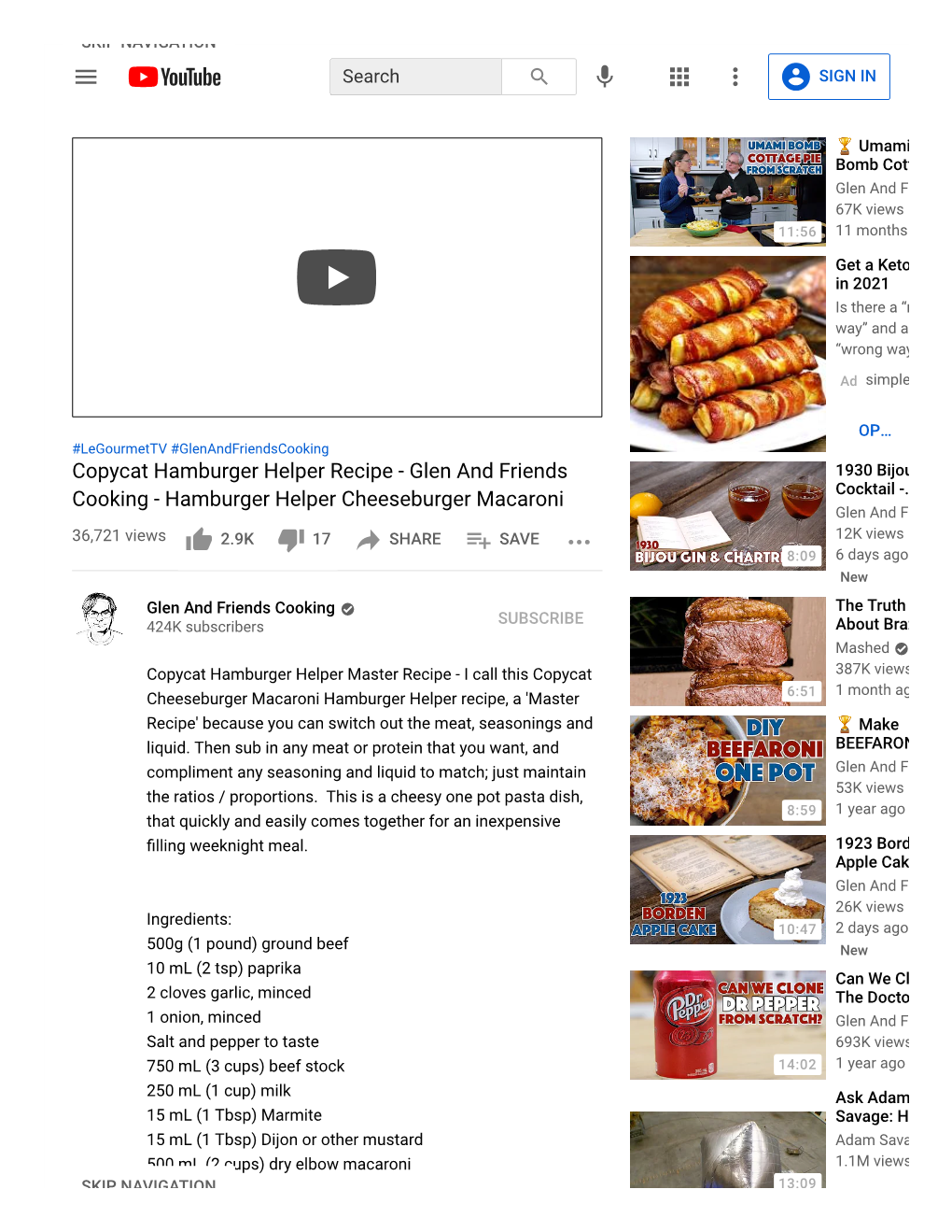 Copycat Hamburger Helper Recipe