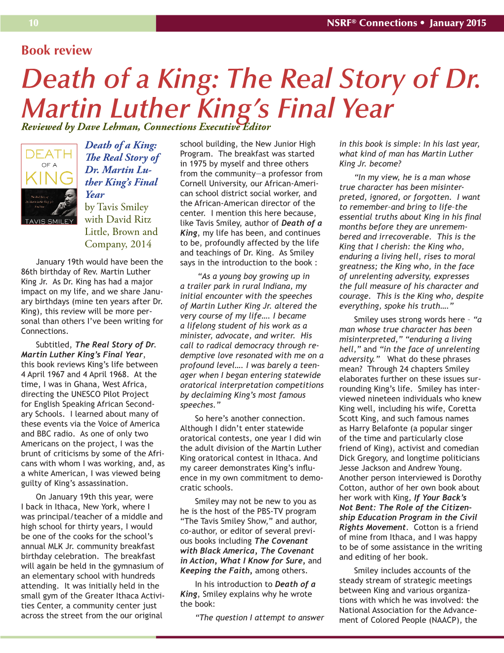 Death of a King: the Real Story of Dr. Martin Luther King's Final Year