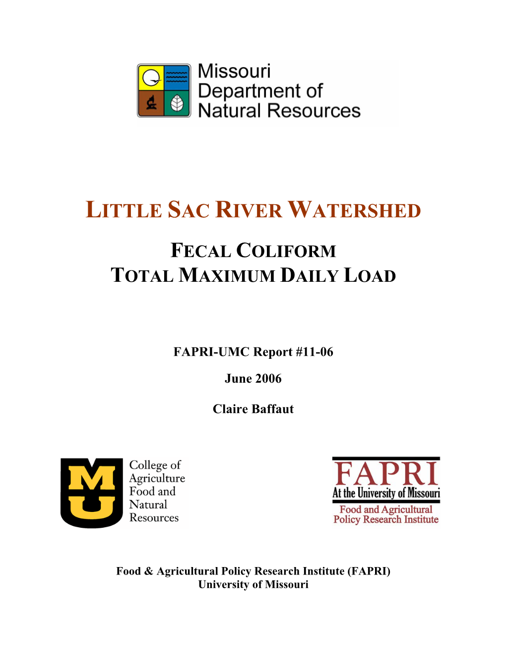 Little Sac River Bacteria TMDL