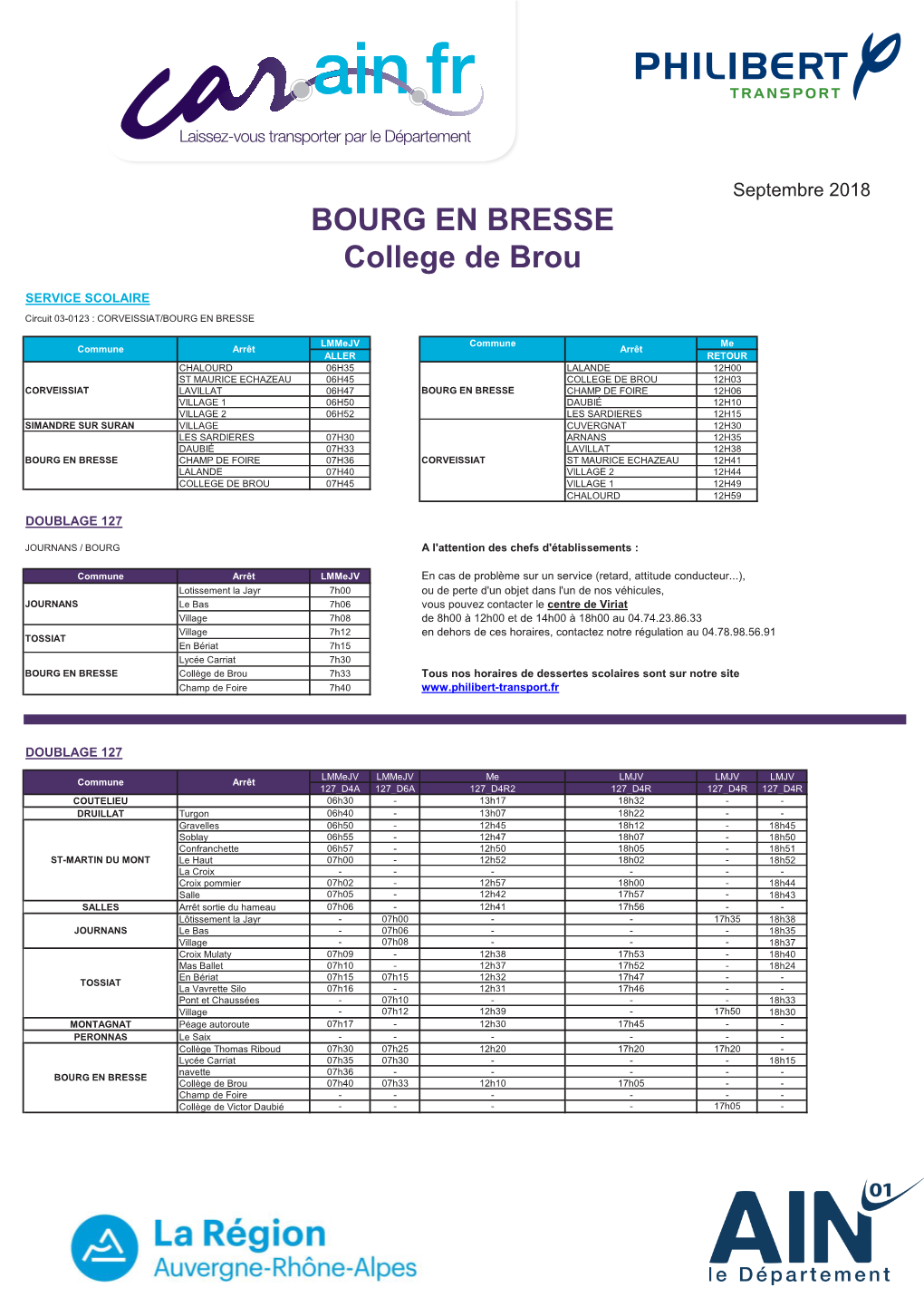 BOURG EN BRESSE College De Brou