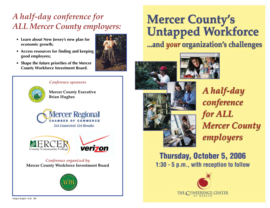 A Half-Day Conference for ALL Mercer County Employers
