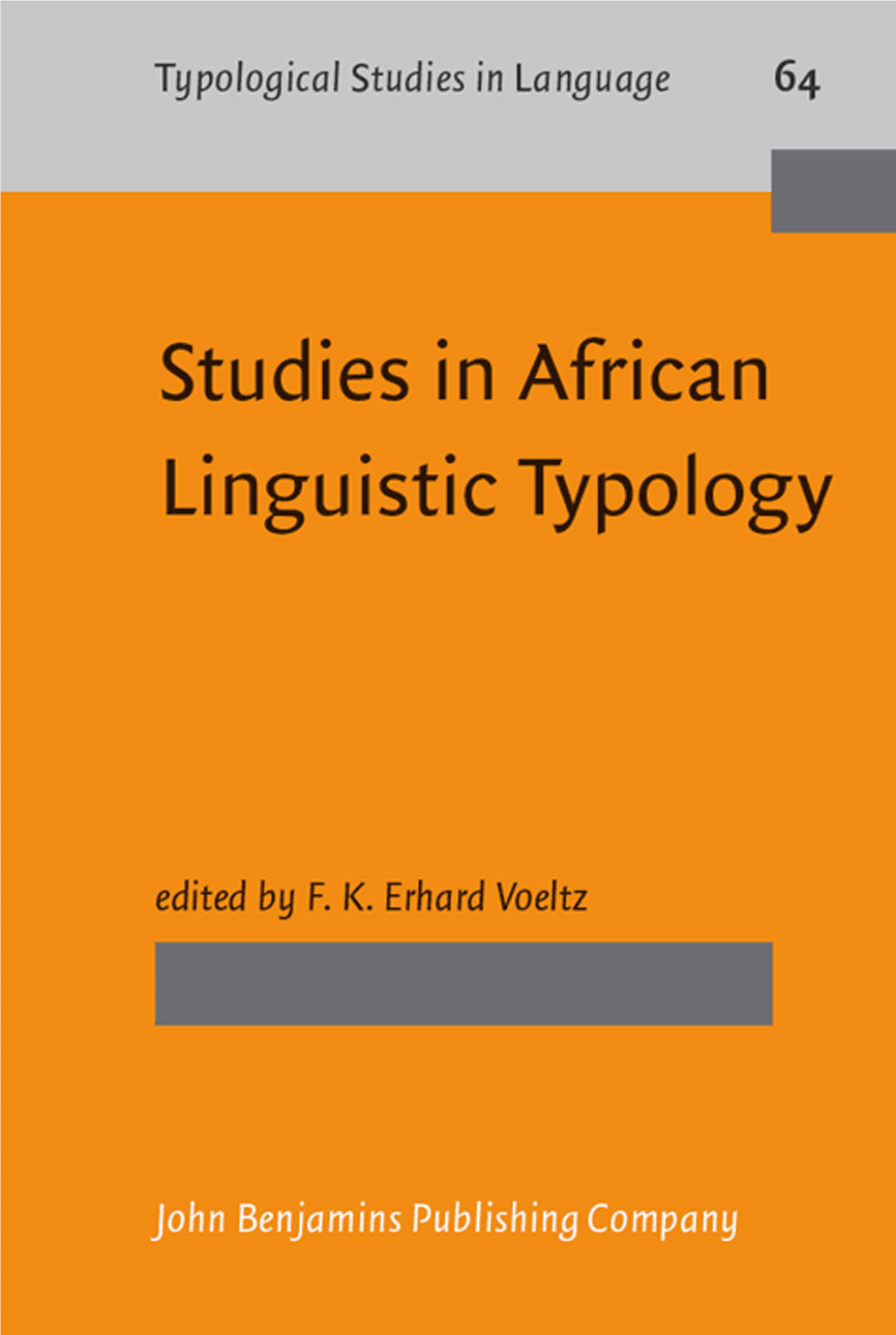 Typological Studies in Language, Volume 64"KEYWORDS ""SIZE HEIGHT "240"WIDTH "160"VOFFSET "4">
