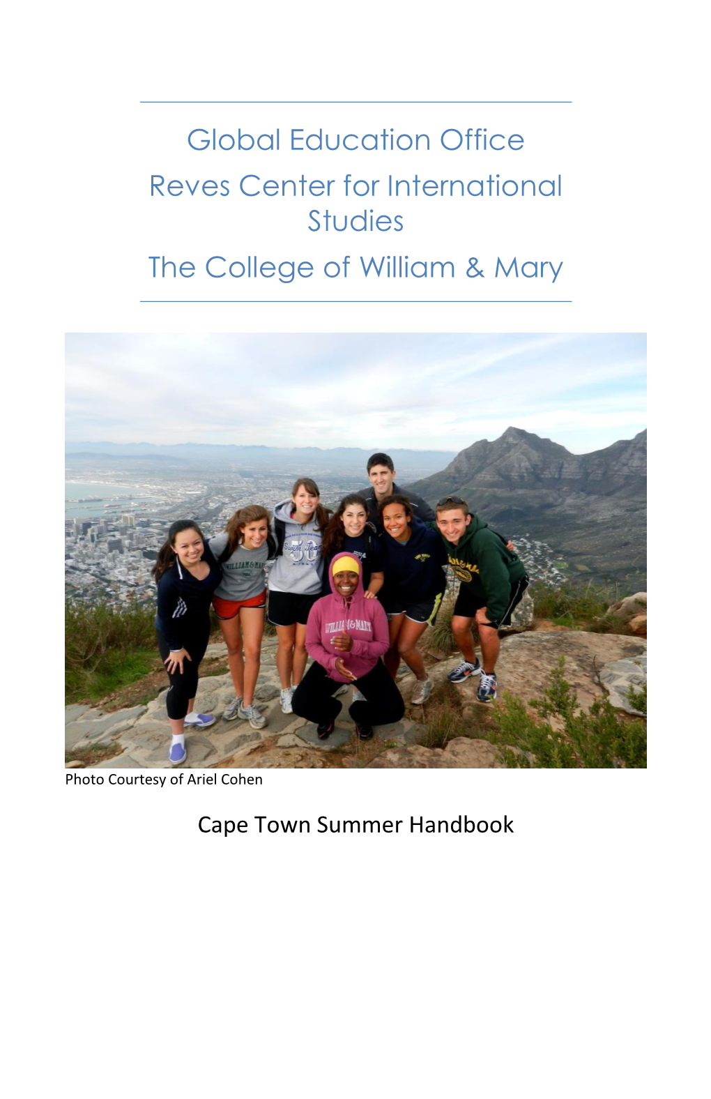 Cape Town Handbook 2020.Pdf