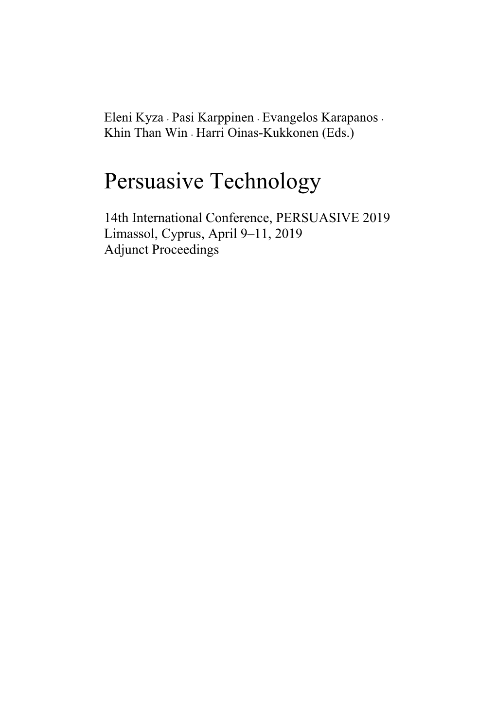 Persuasive Technology