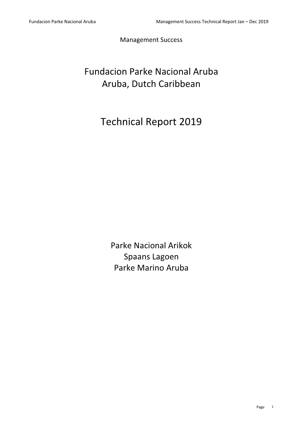 Technical Report 2019