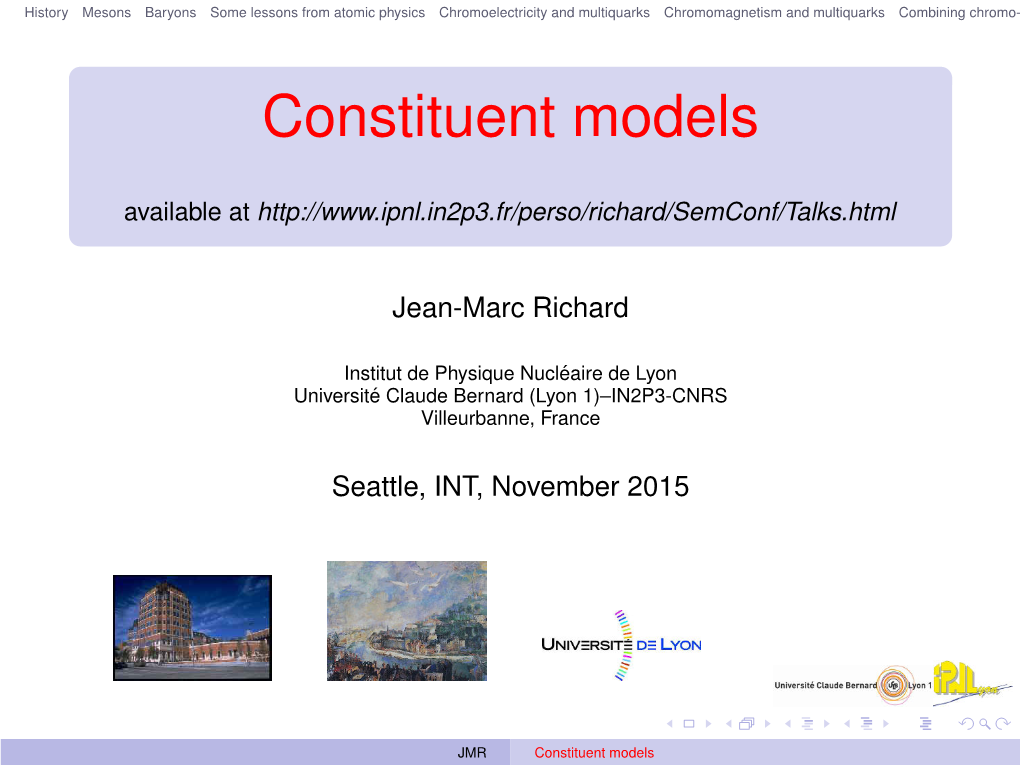 Constituent Models