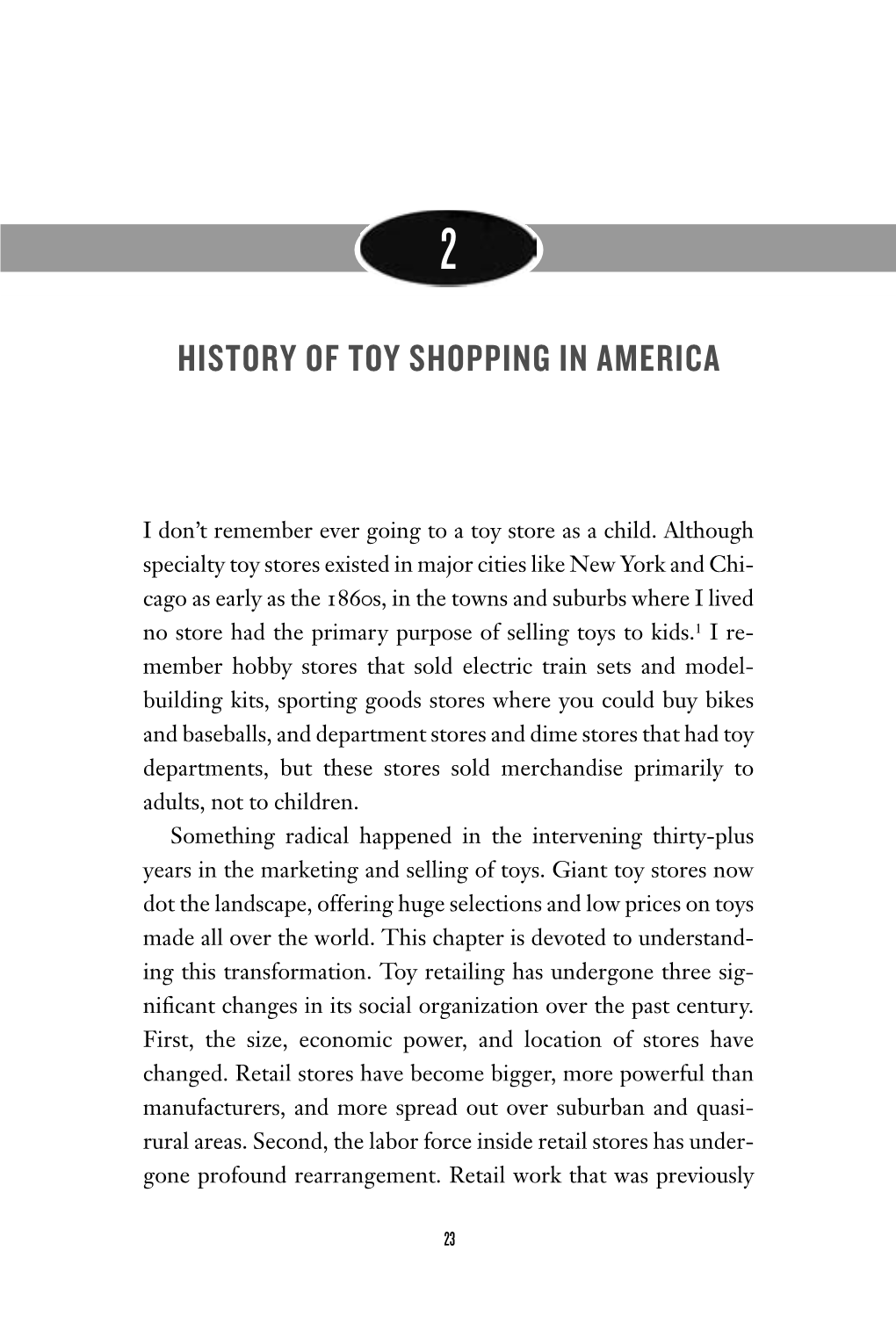 History of Toy Shopping in America