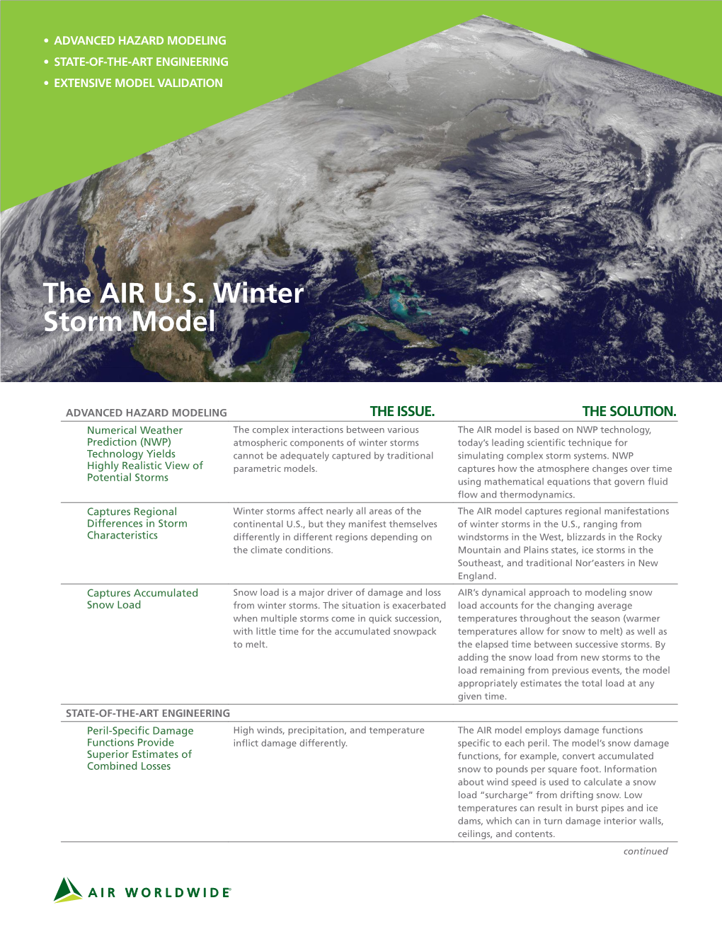 The AIR U.S. Winter Storm Model