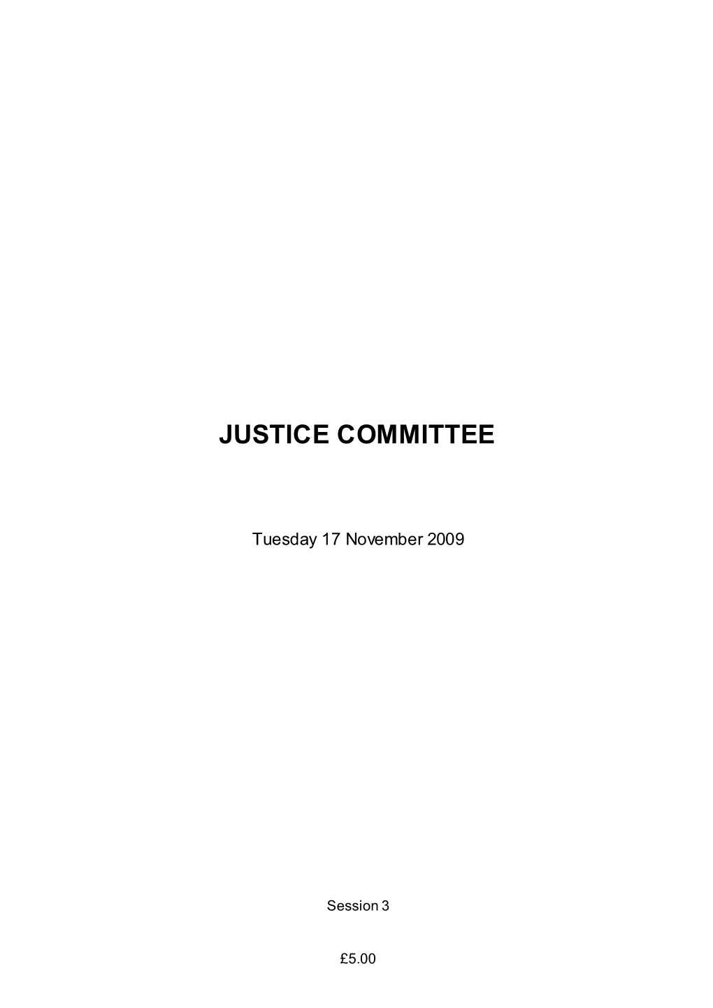 Justice Committee