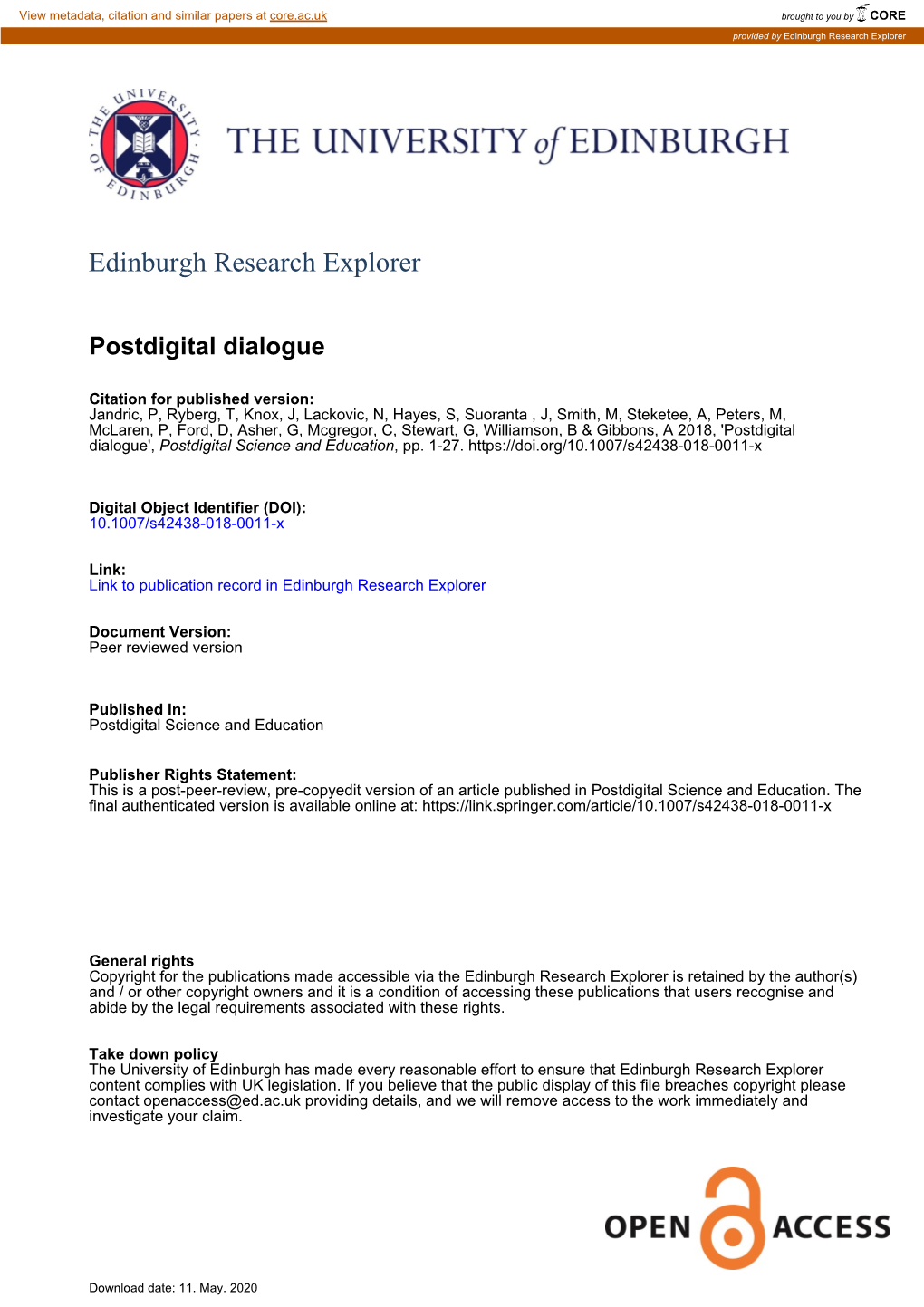 Edinburgh Research Explorer