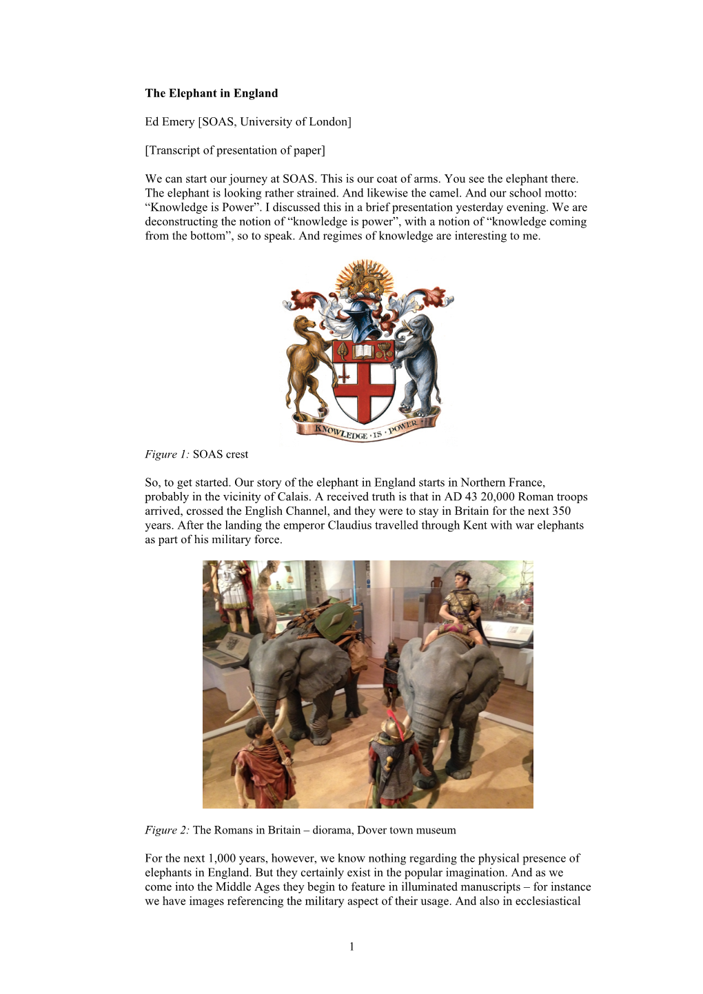 1 the Elephant in England Ed Emery [SOAS ... -.:: GEOCITIES.Ws