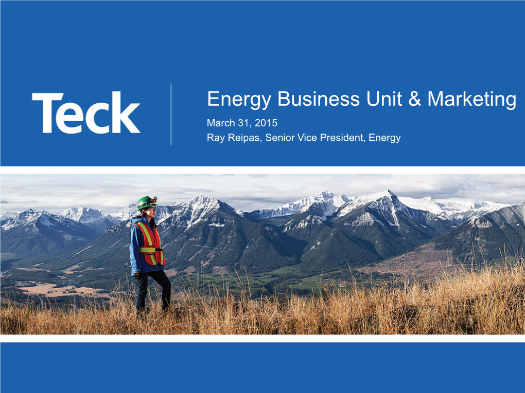 Teck Fort Hills Blend Market Strategy