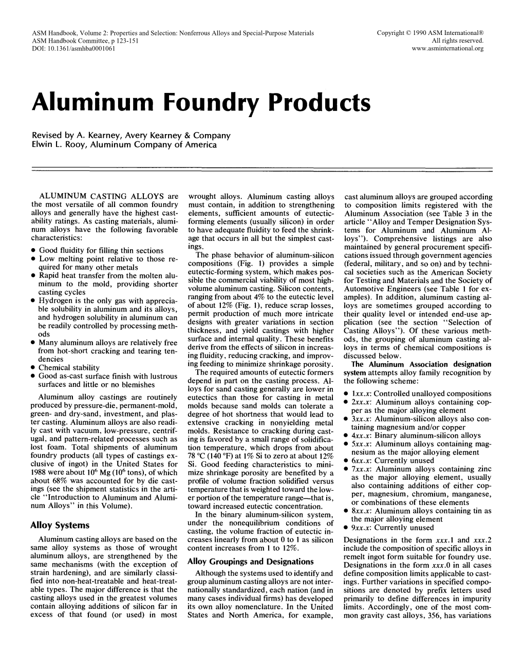 Aluminum Foundry Products