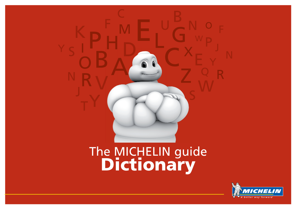 The MICHELIN Guide Dictionary 3