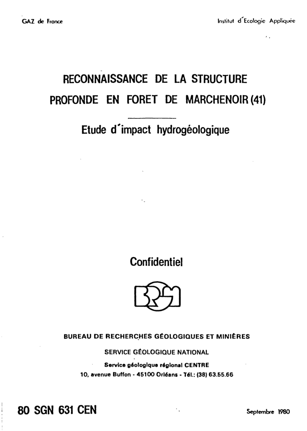 Reconnaissance De La Structure Profonde En Foret De Marchenoir (41)