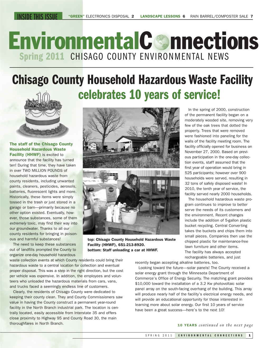 Environmental Newsletter Spring 2011