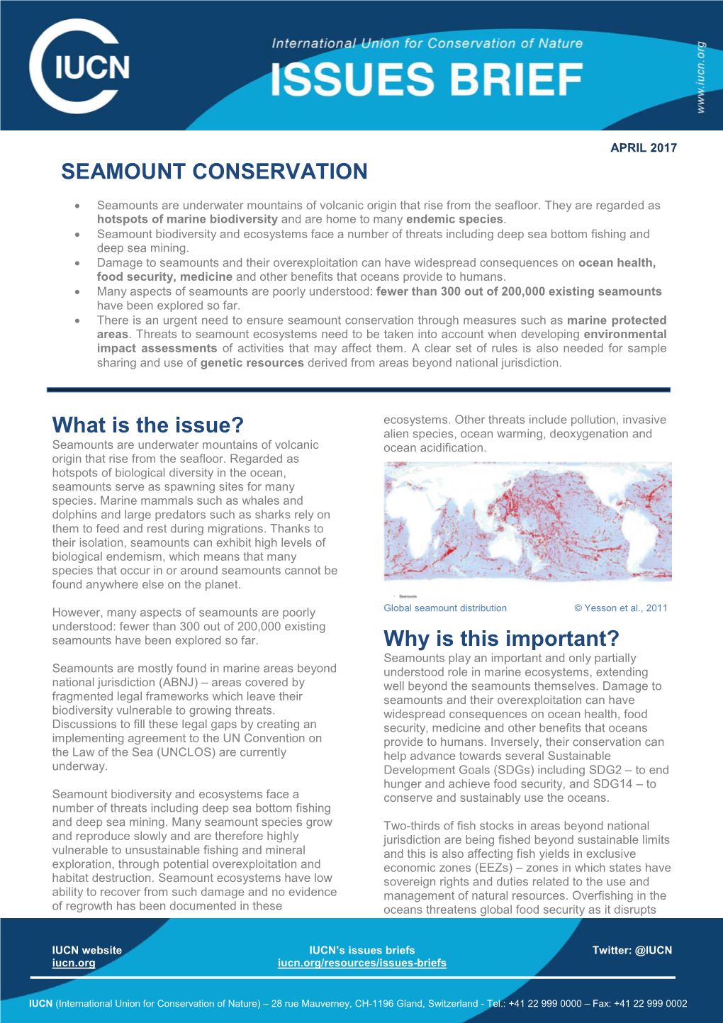 Seamount Conservation